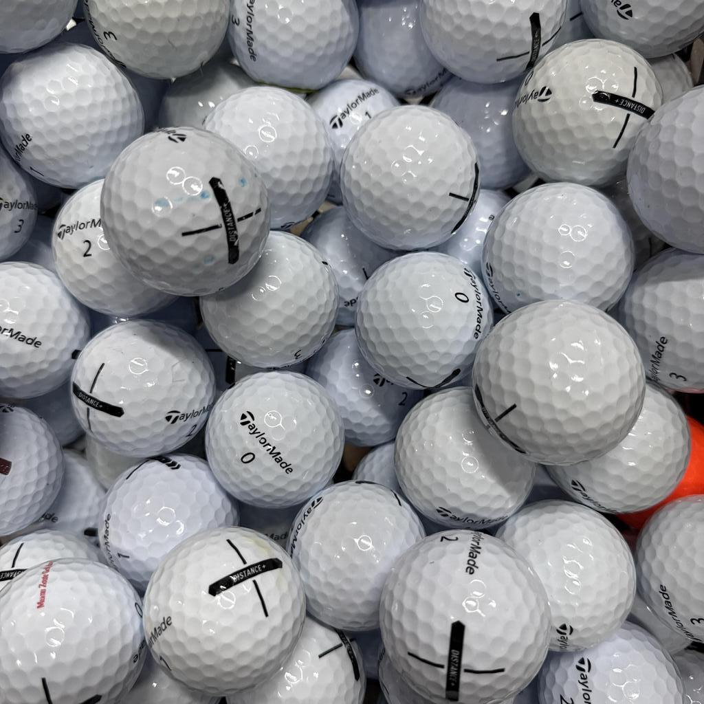50 Used TaylorMade Distance Golf Balls – Pearl White Quality