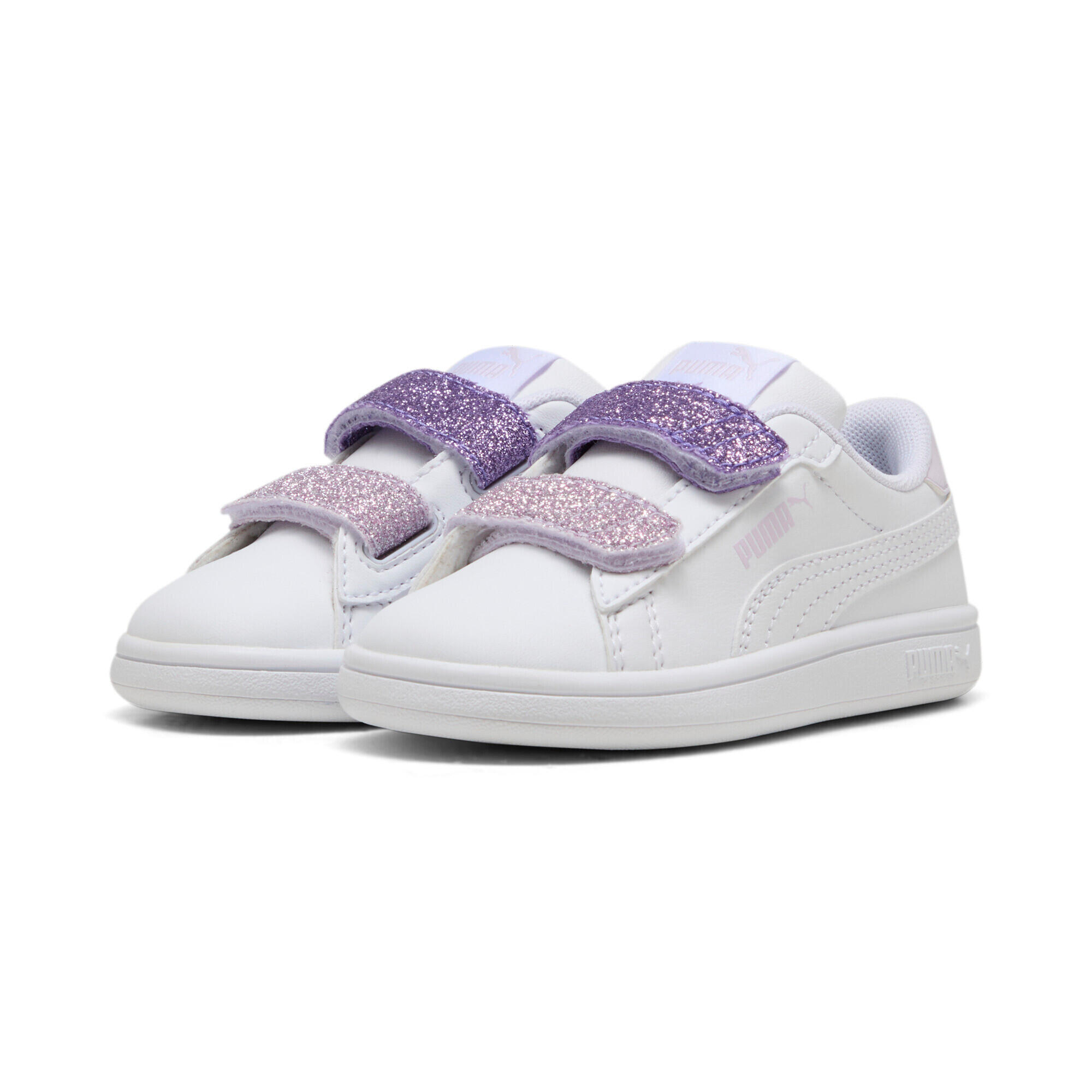 Baskets bébé fille Puma Puma Smash 3.0 L Glitter Velcro V 2/6