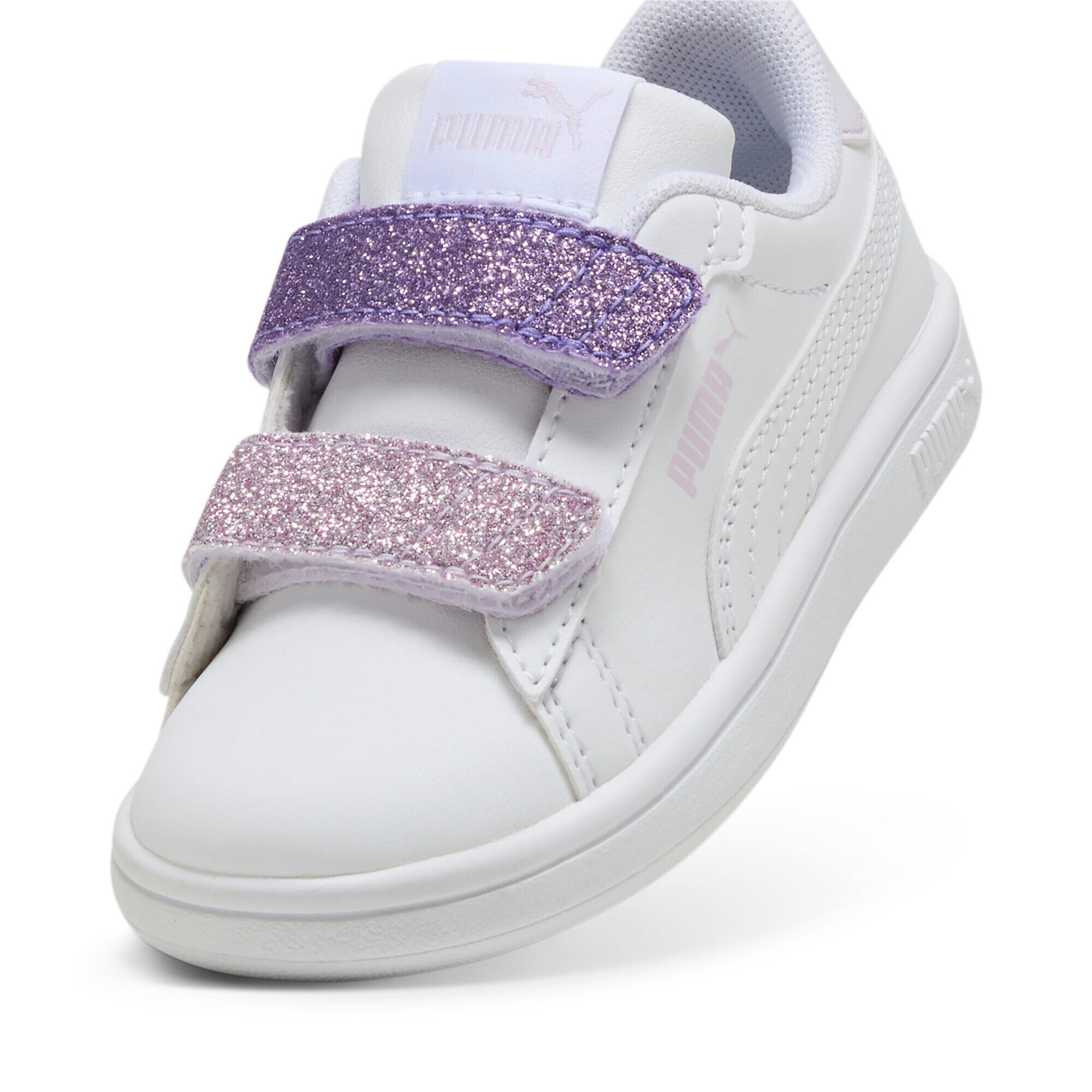 Baskets bébé fille Puma Puma Smash 3.0 L Glitter Velcro V 5/6