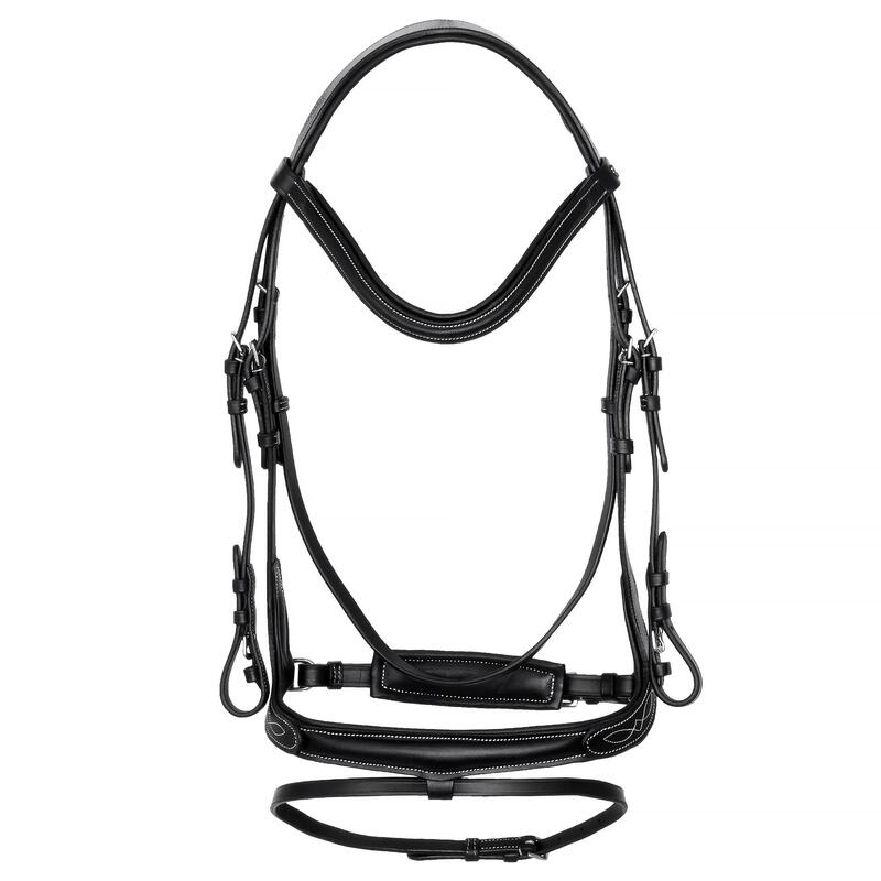 Frâu anatomic din piele Electra pentru cai EQUESTRIAN QUEEN