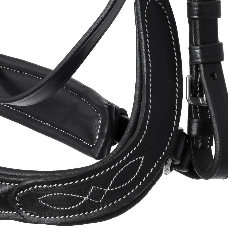 Frâu anatomic din piele Electra pentru cai EQUESTRIAN QUEEN