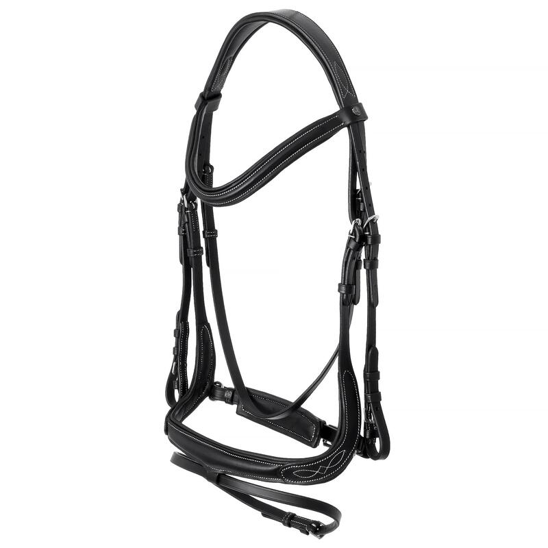 Frâu anatomic din piele Electra pentru cai EQUESTRIAN QUEEN