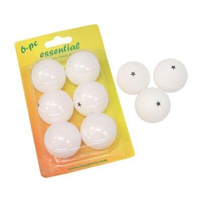 Lot de 6 balles de tennis de table Softee Essential