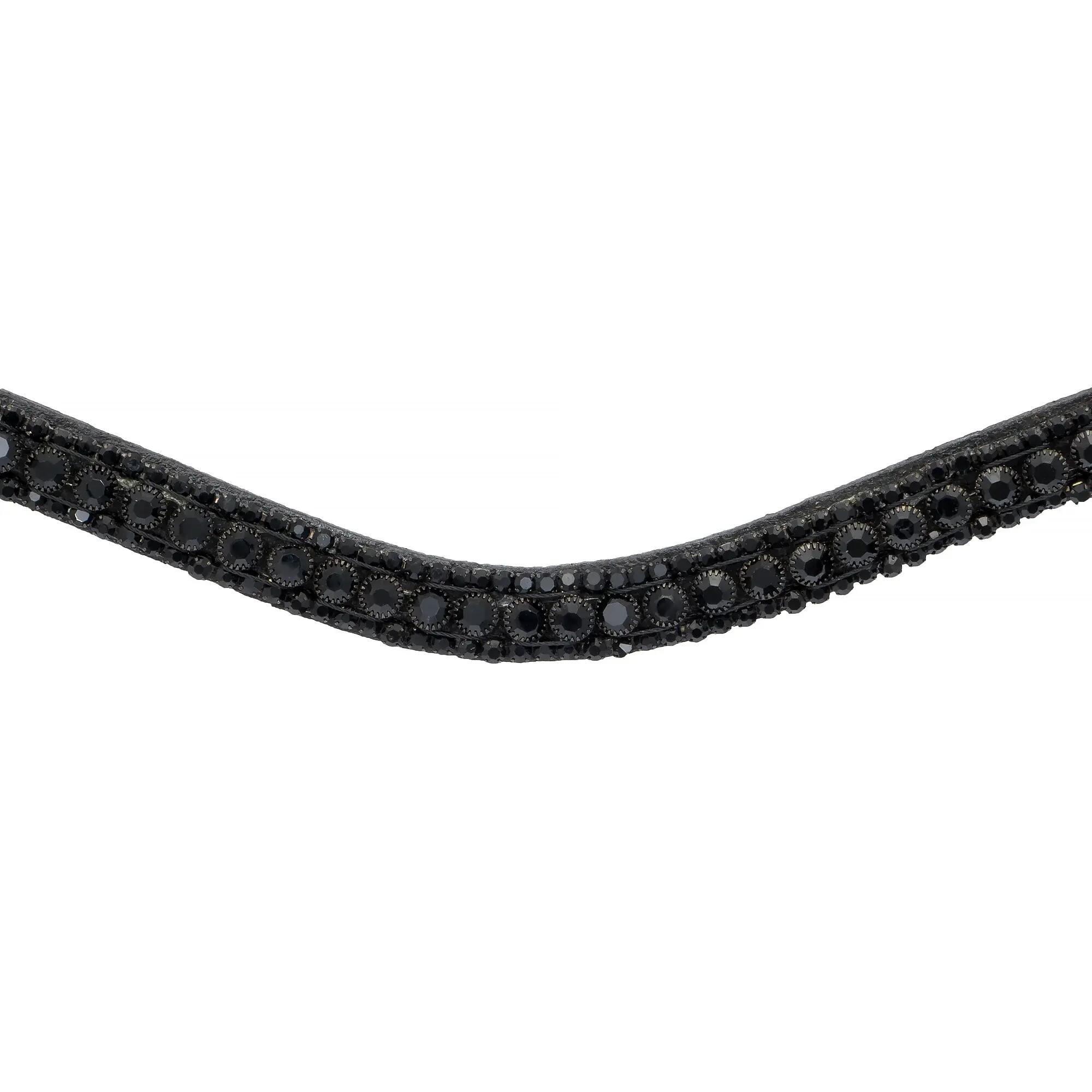 EQUESTRIAN QUEEN Hebe frontalino per briglia da cavallo in pelle 2/4