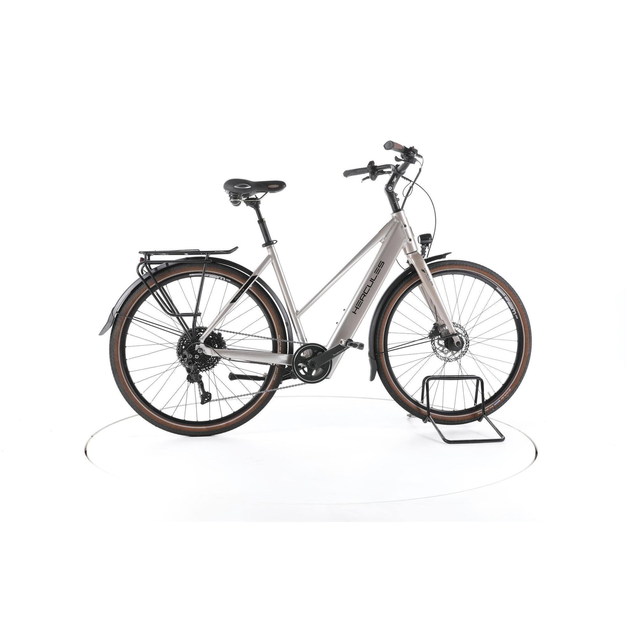 Hercules - Reconditionné - Hercules Urbanico I-10 Trekking Vélo Électrique 2023 - Très Bon - Vélo De Voyage - Gris - 53 - Decathlon