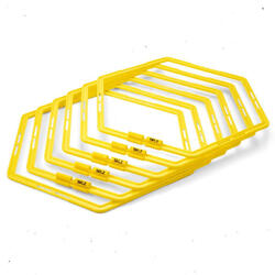 Speed Web Agilité - Anneaux hexagonaux modulables jaune, compact