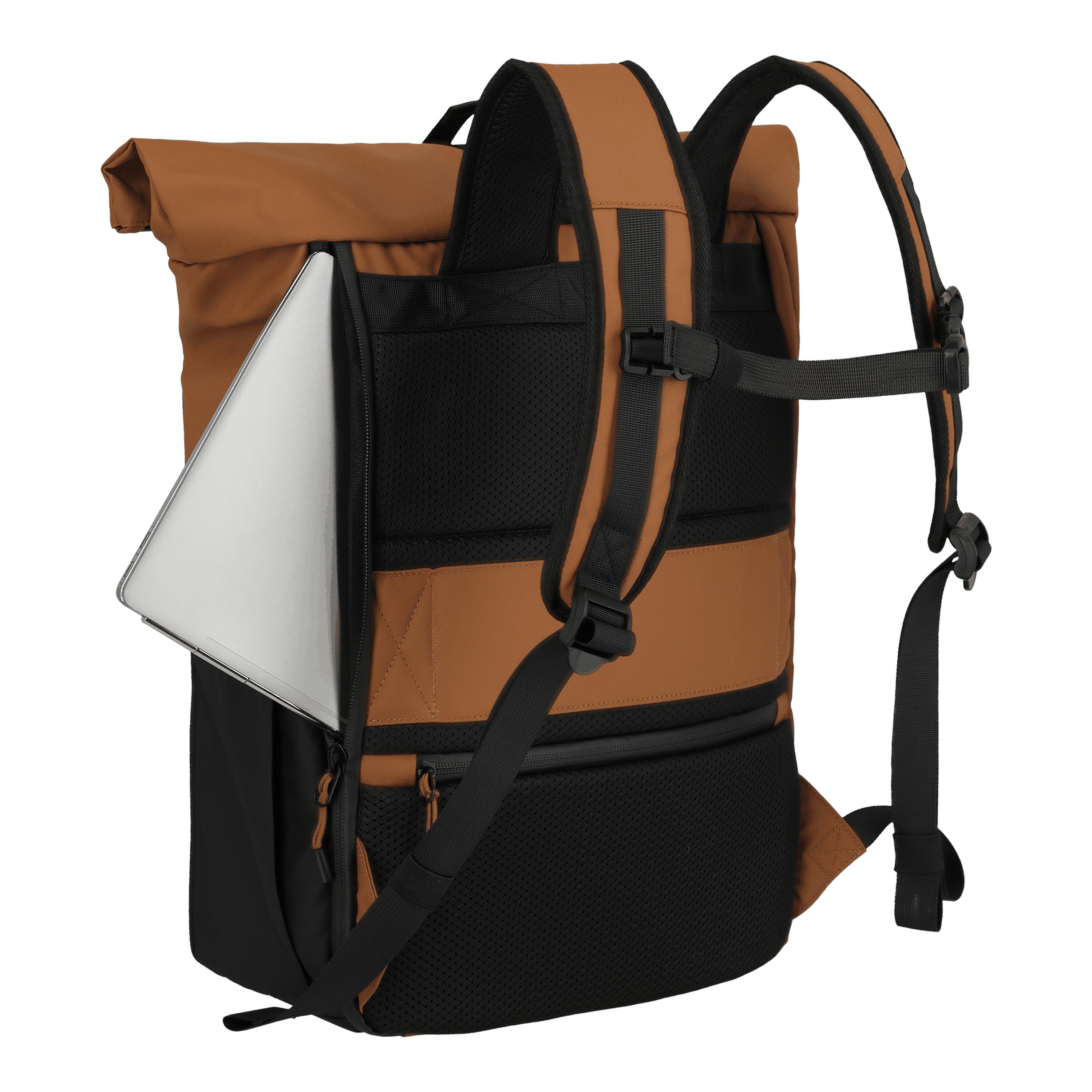 BRIIZE Backpack M Roll-up, Curry 3/7
