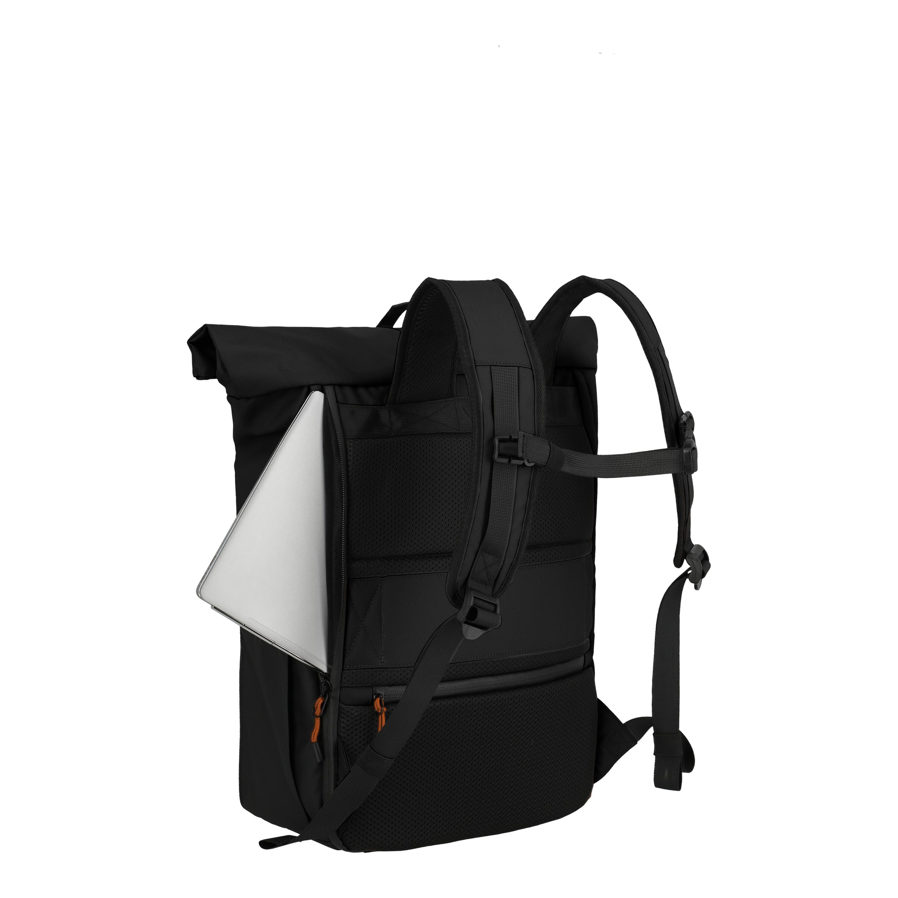 BRIIZE Backpack M Roll-up, Black 3/7