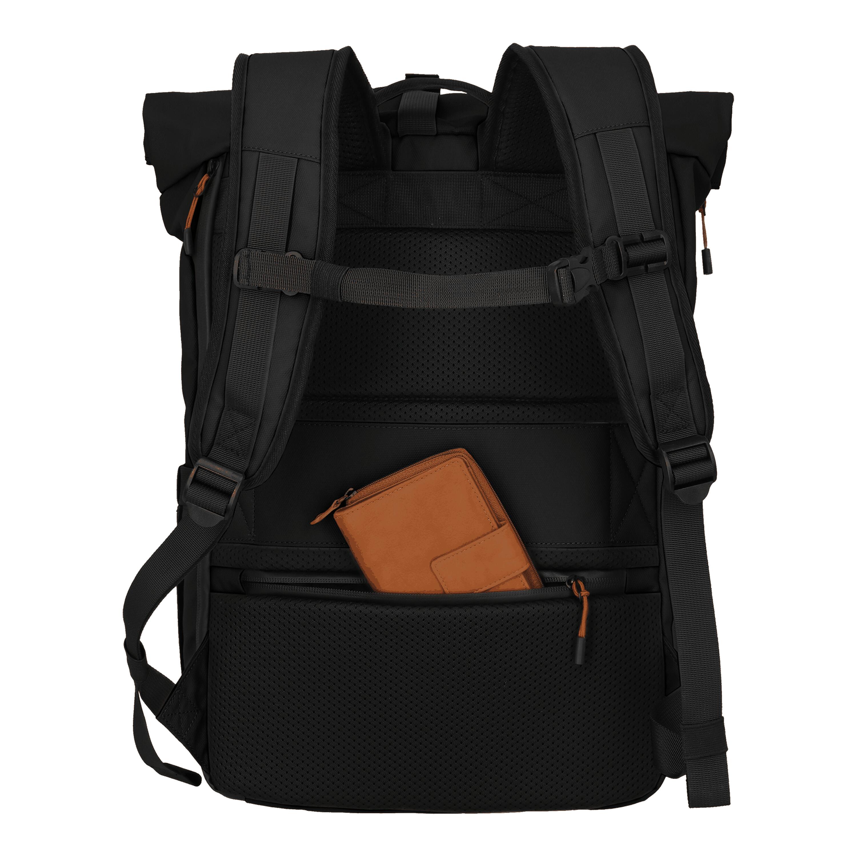 BRIIZE Backpack M Roll-up, Black 6/7
