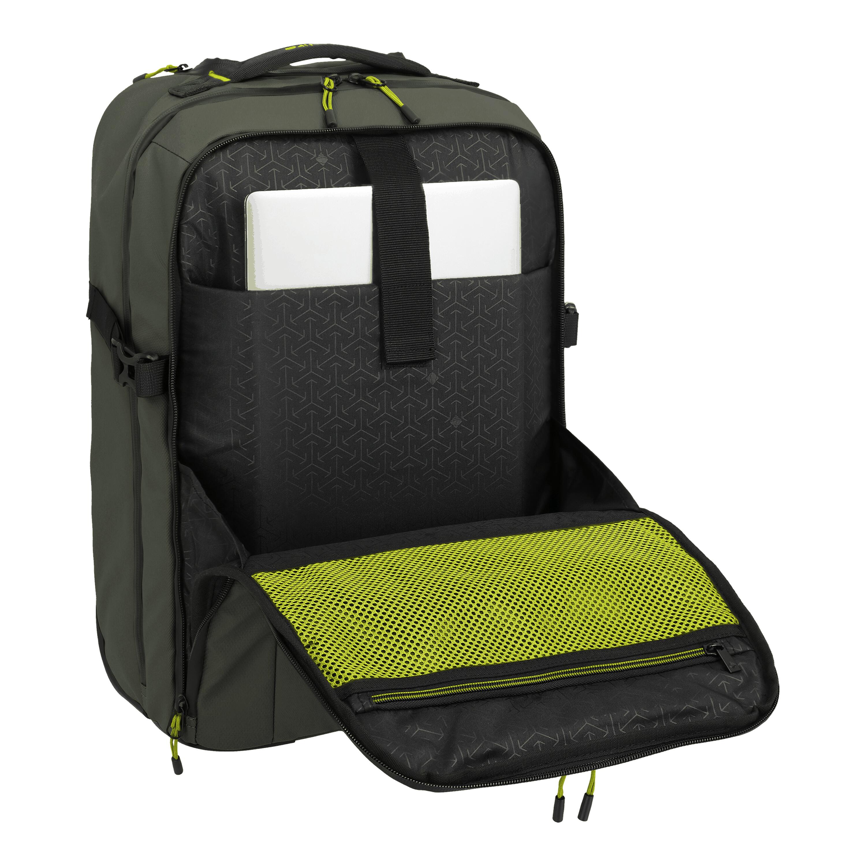 BRIIZE Trolley Backpack 2w, Khaki 4/7