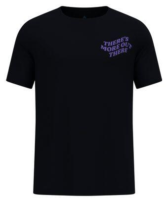 Odlo Essential Print Kurzarm Trikot Schwarz