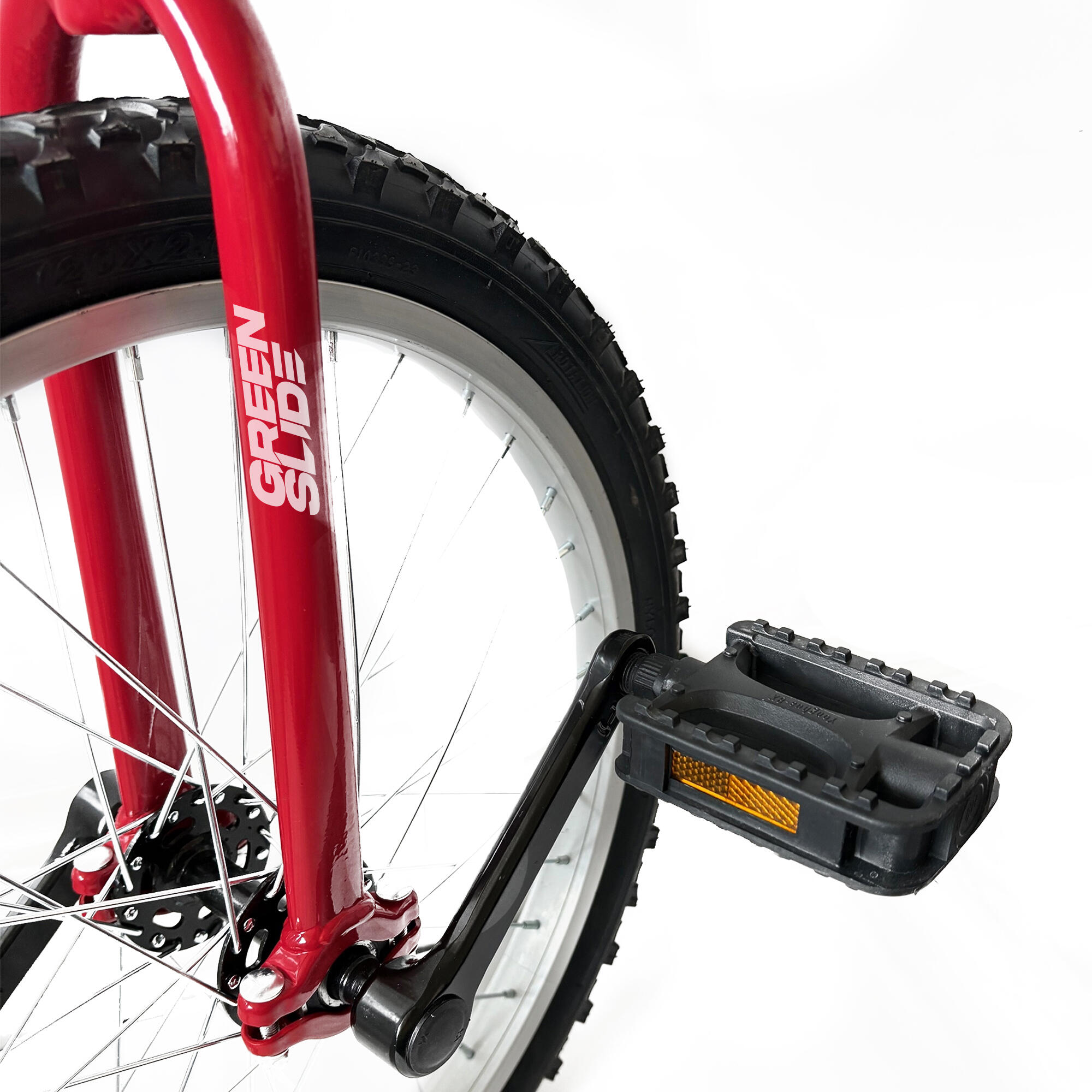 MONOCYCLE 18'' - NOVA - Jantes Aluminium - Rouge 3/4