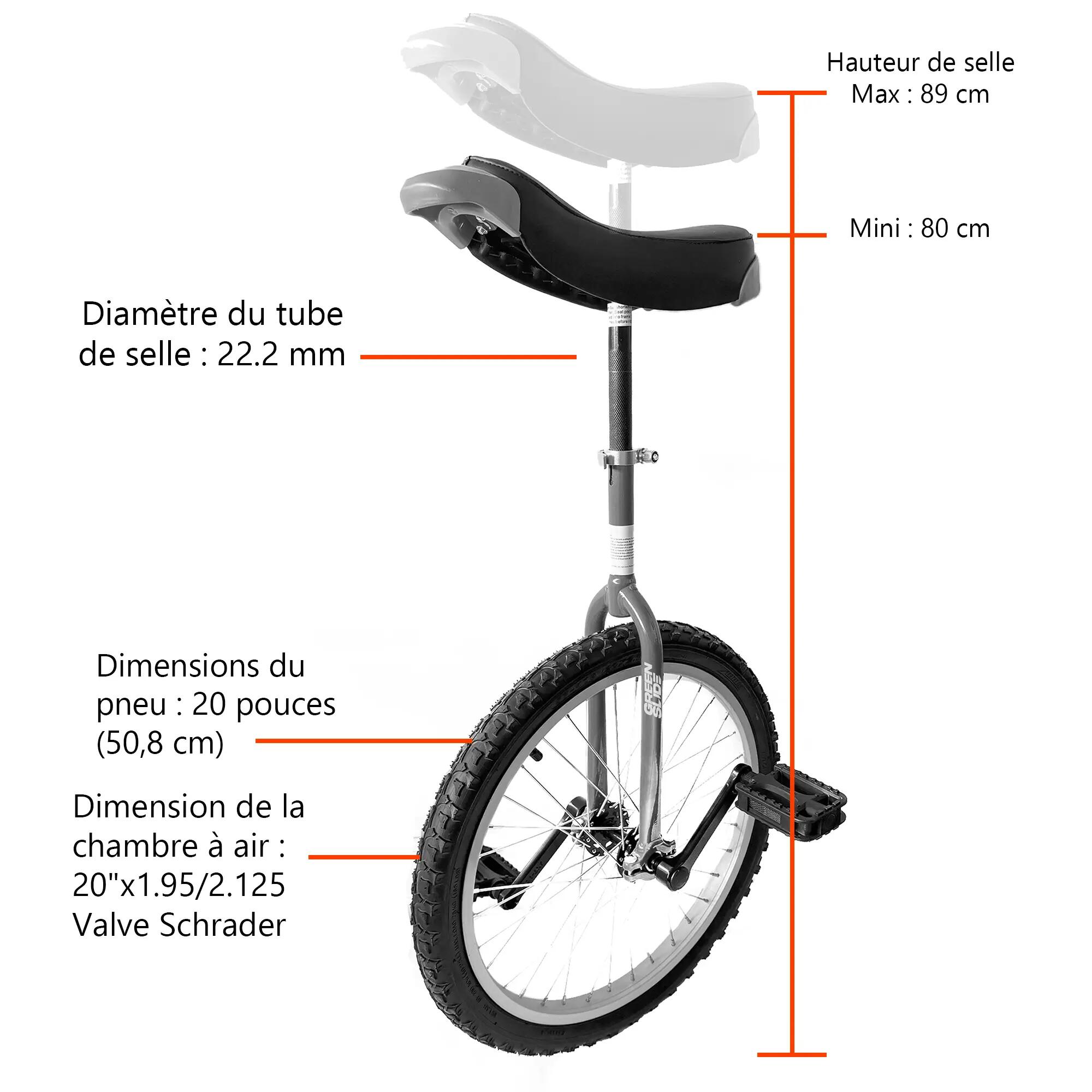 MONOCYCLE 20'' - NOVA - Jantes Aluminium - Noir 2/6
