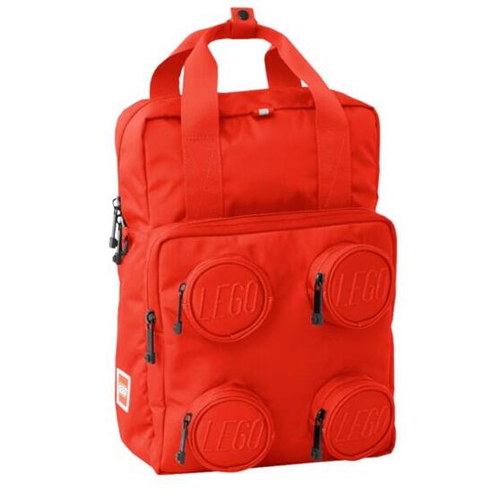 LEGO Brick 2x2 Backpack, Jungenhaft, Rucksack, rot