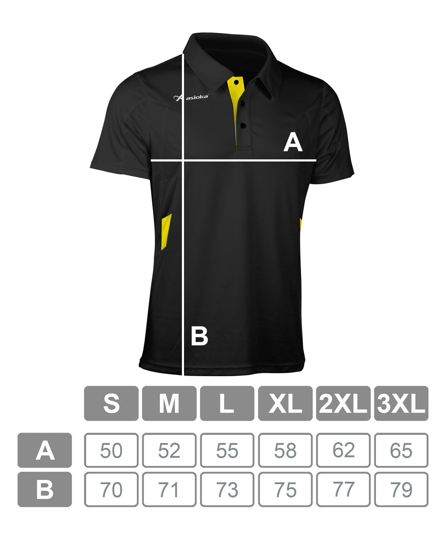 Polo Manga Corta Padel para hombre Asioka BERLÍN Negro 100% Poliéster 7/7