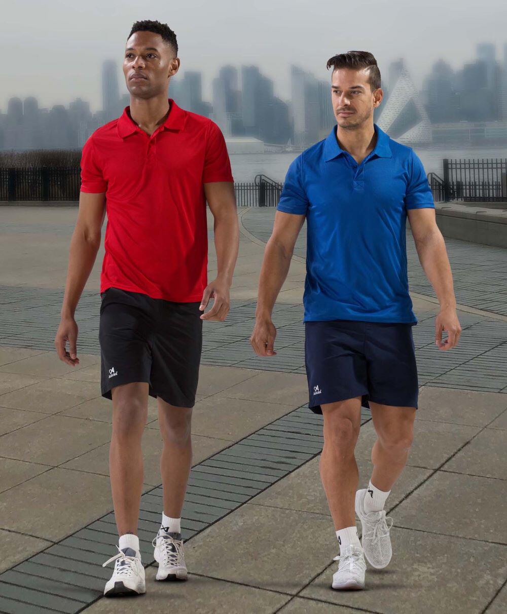 Polo de Homem da Padel Manga Curta Asioka ALTEA Vermelho 100% Poliéster 5/7