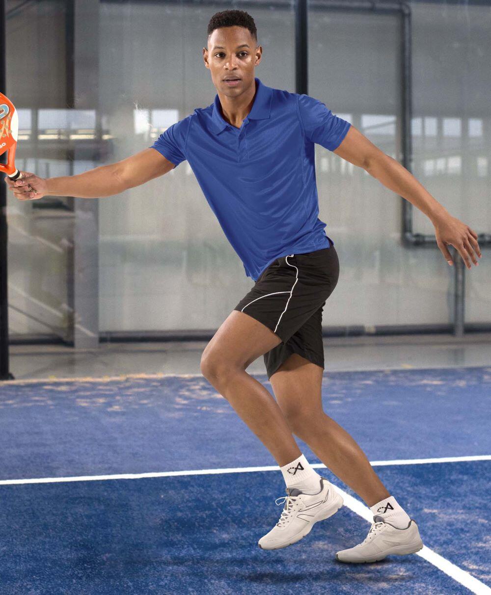 Polo de Homem da Padel Manga Curta Asioka ALTEA Azul Real 100% Poliéster 2/6