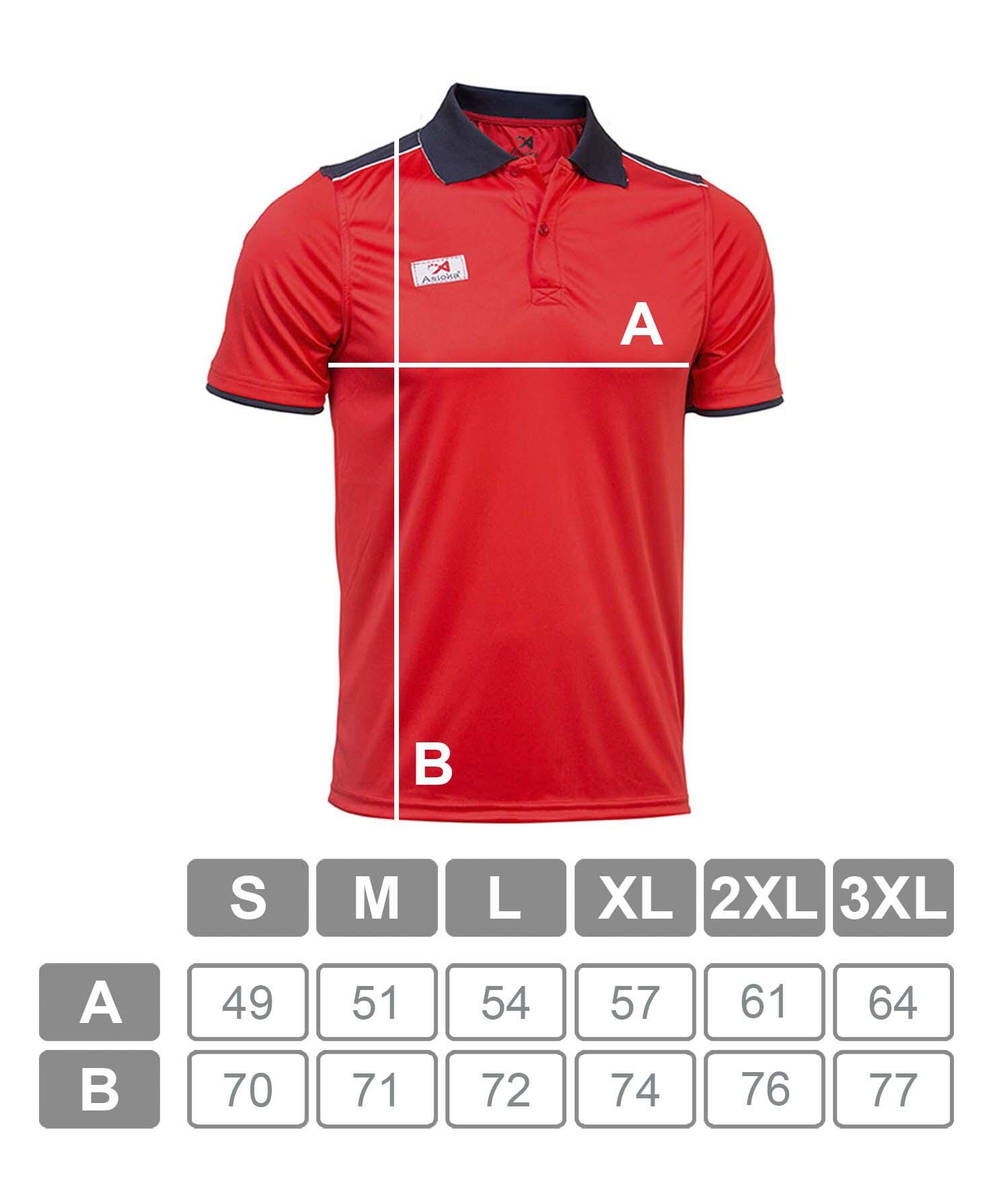 Polo de Homem da Padel Manga Curta Asioka PARIS Vermelho 100% Poliéster 7/7