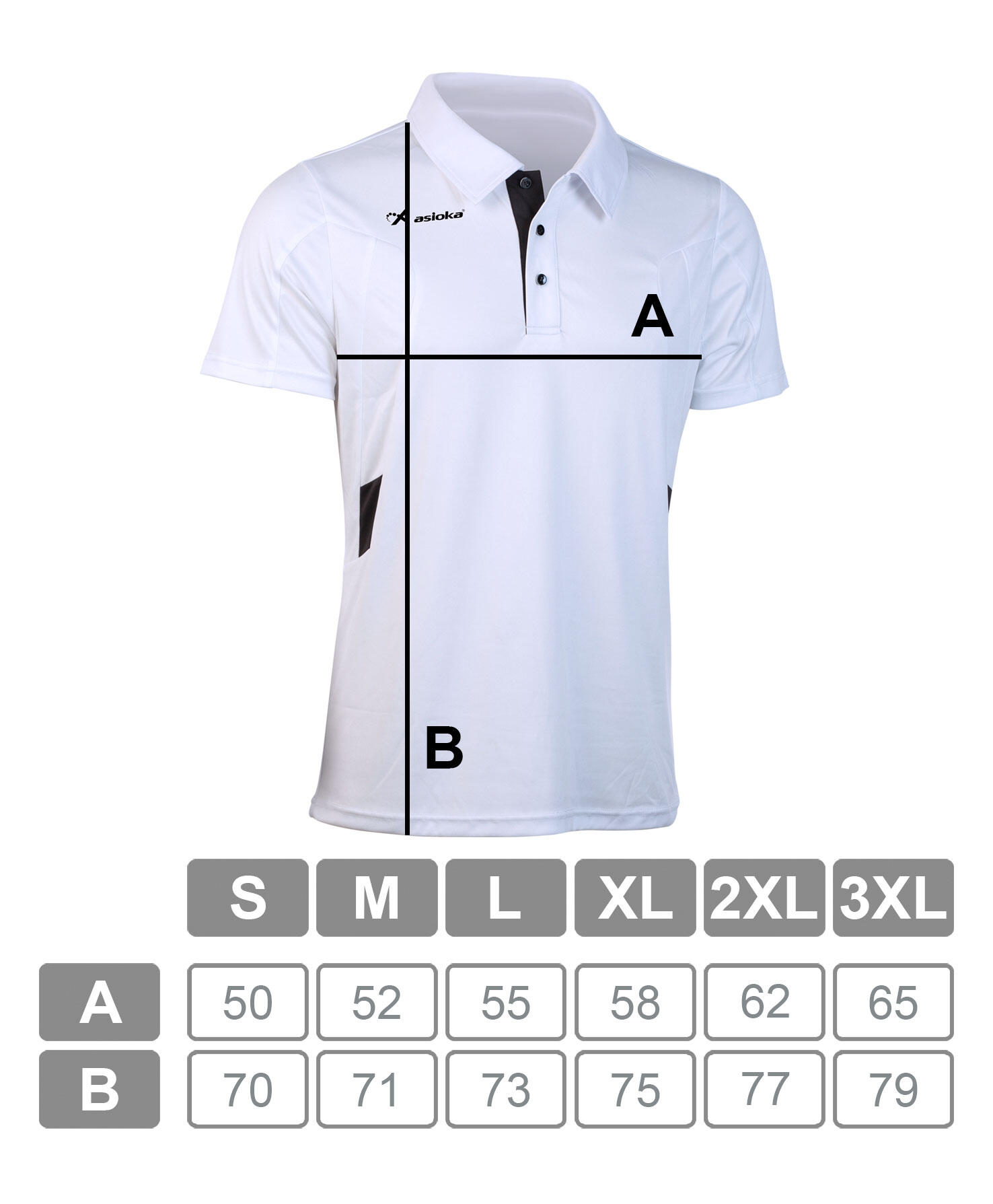 Polo Manga Corta Padel para hombre Asioka BERLÍN Blanco 100% Poliéster 7/7