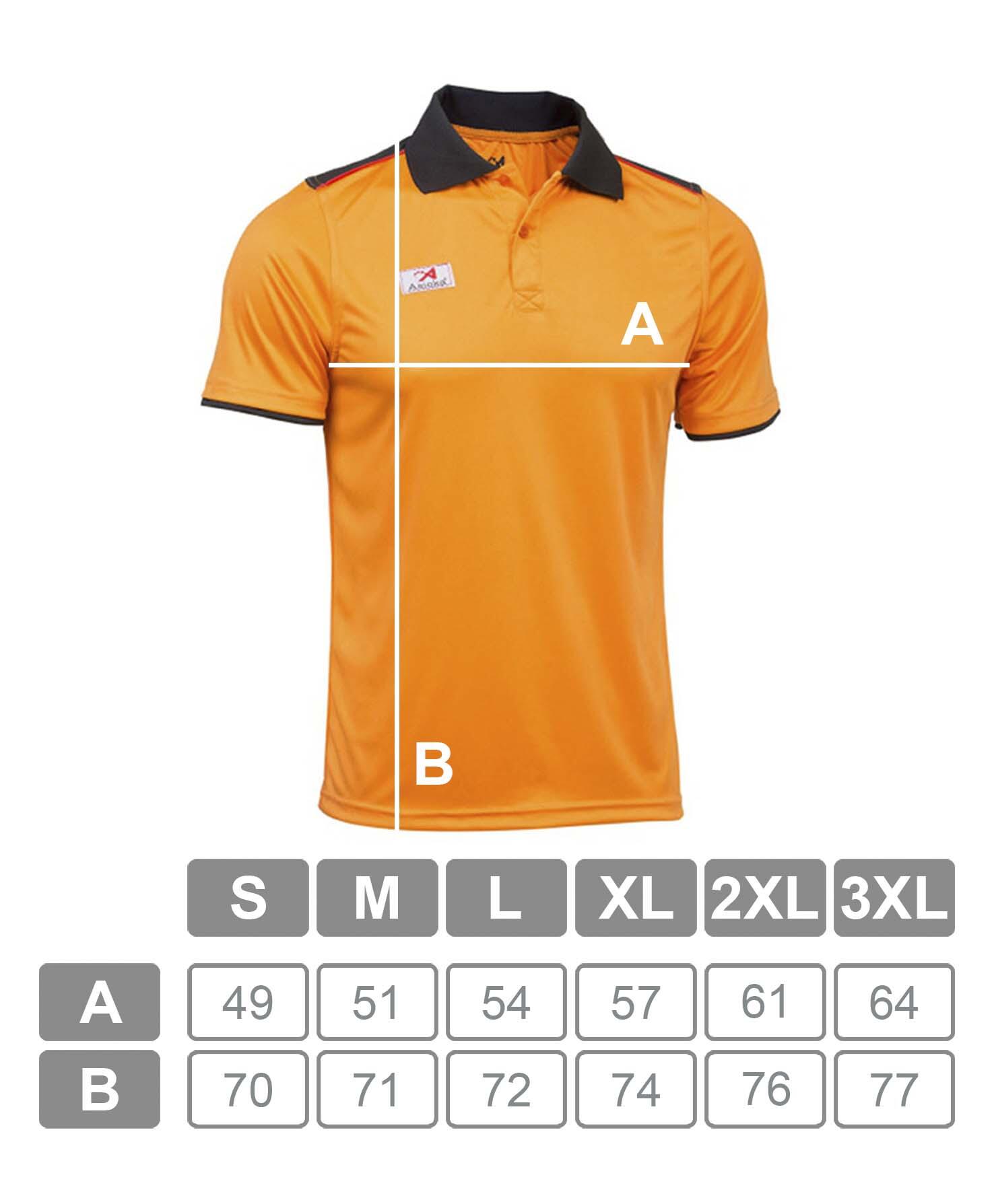 Polo de Homem da Padel Manga Curta Asioka PARIS Laranja 100% Poliéster 7/7