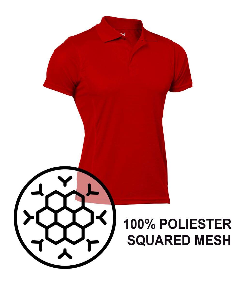 Polo de Homem da Padel Manga Curta Asioka ALTEA Azul Real 100% Poliéster 6/6