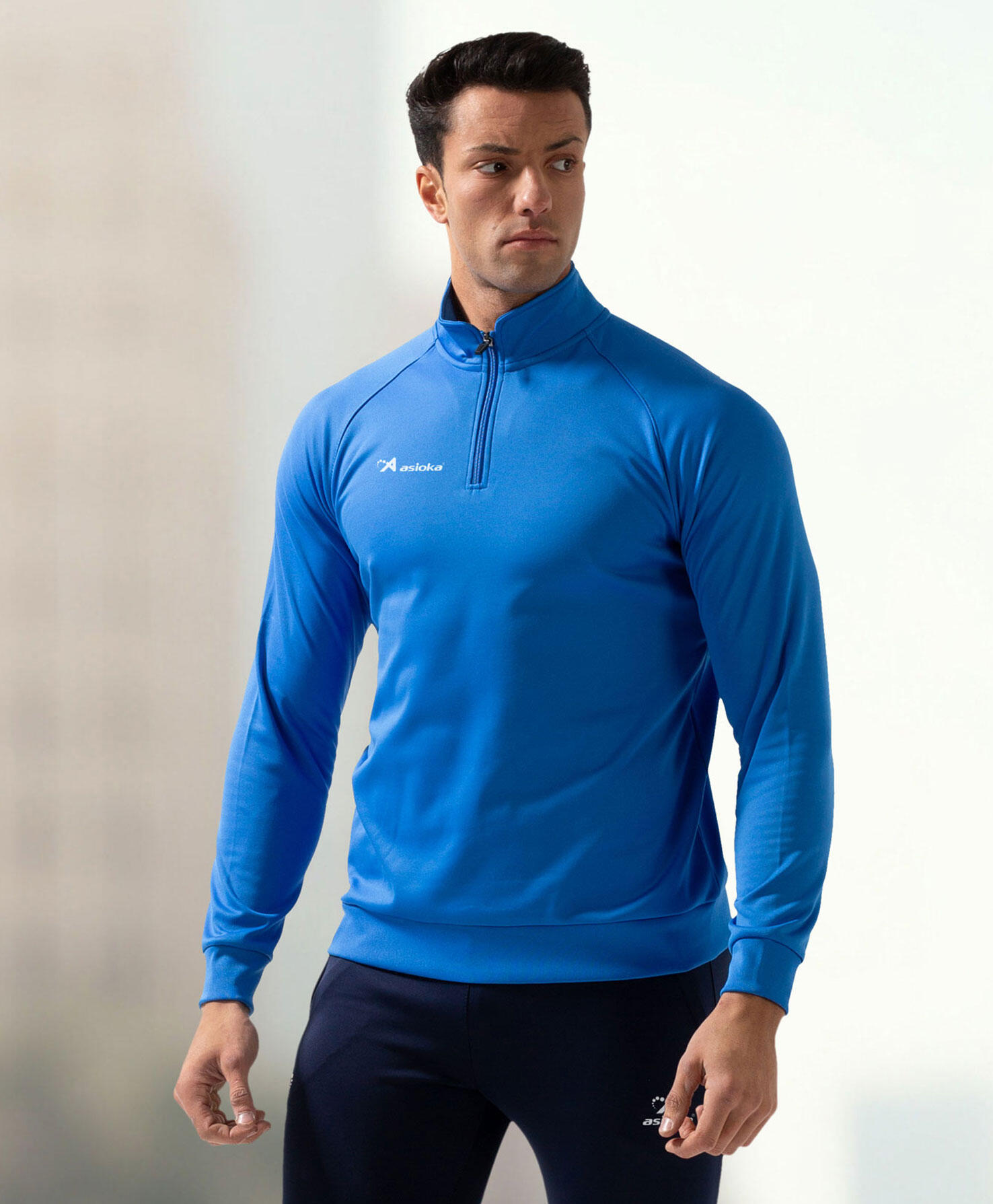 Sudadera de fútbol Adulto 1/2 cremallera Asioka BERLIN royal. 4/7