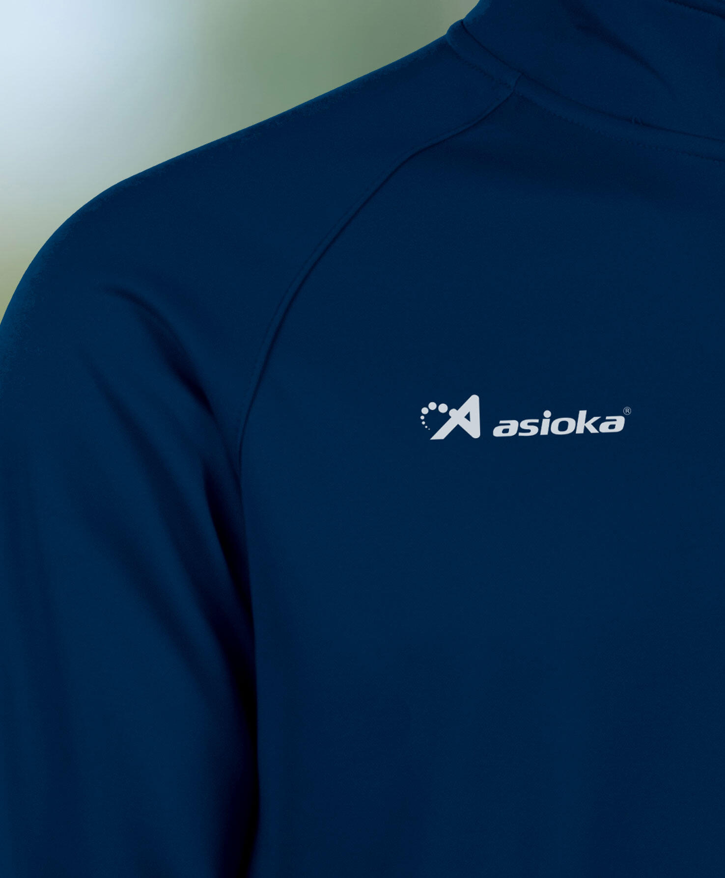 Sudadera de fútbol Adulto 1/2 cremallera Asioka BERLIN marino. 2/7