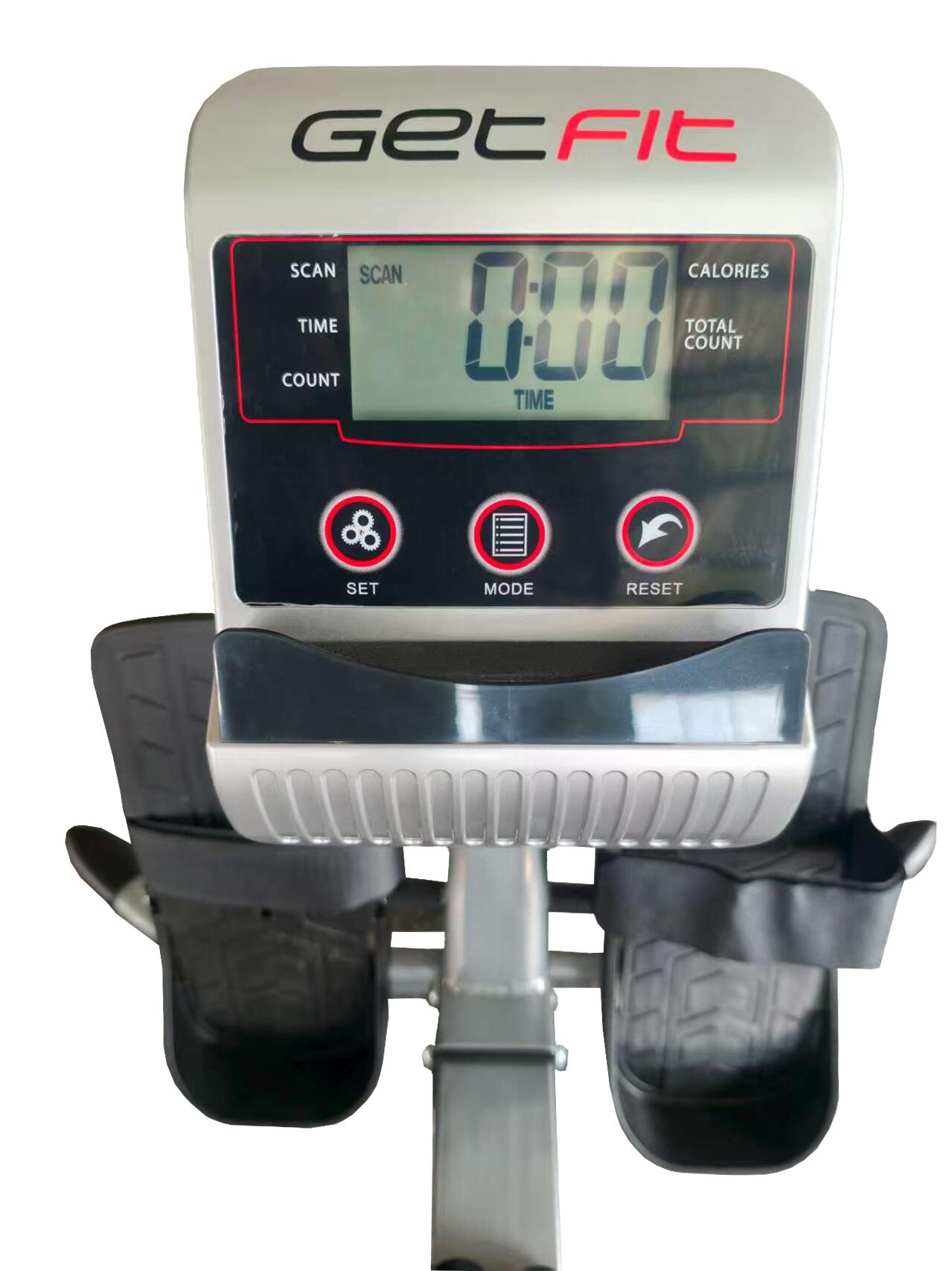 Vogatore a 2 Pistoni GetFit Pro - Regolazione 10 Livelli, Display LCD,Pieghevole 2/5
