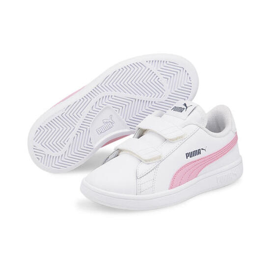 Zapatillas Niños PUMA Smash v2 Leather Blanco