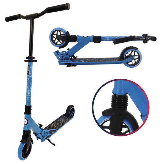 Trottinette Motion Smartway 145mm Bleu compacte et pliable enfant