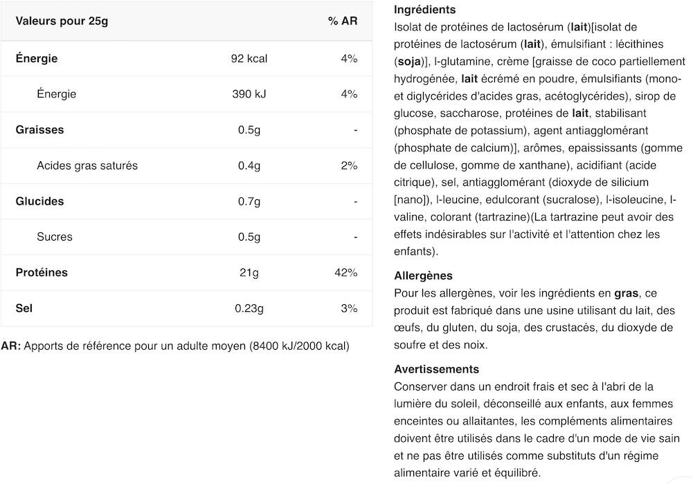 Whey isolate - Iso Whey Zero - Banane 2/5