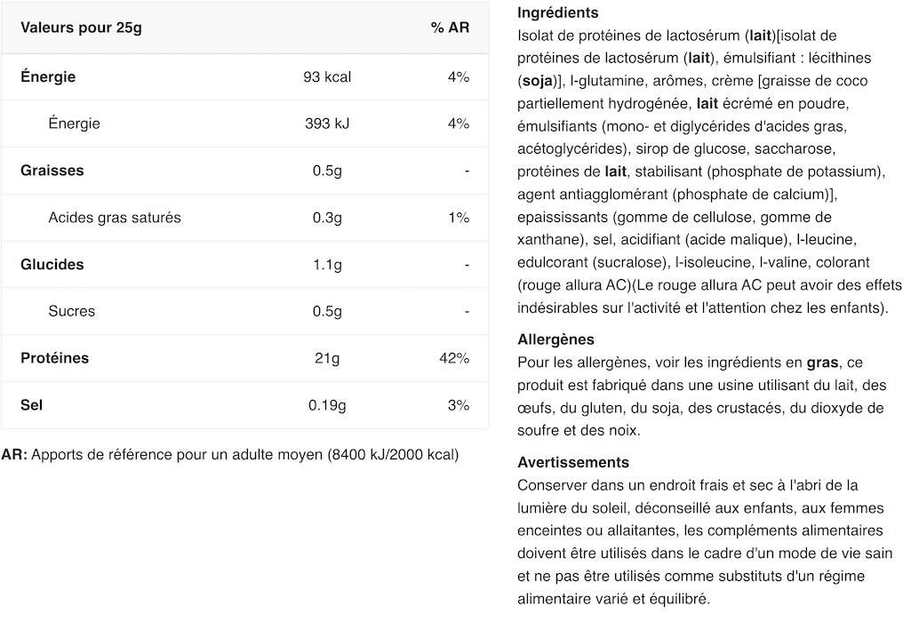 Whey isolate - Iso Whey Zero - Fraise 2/5