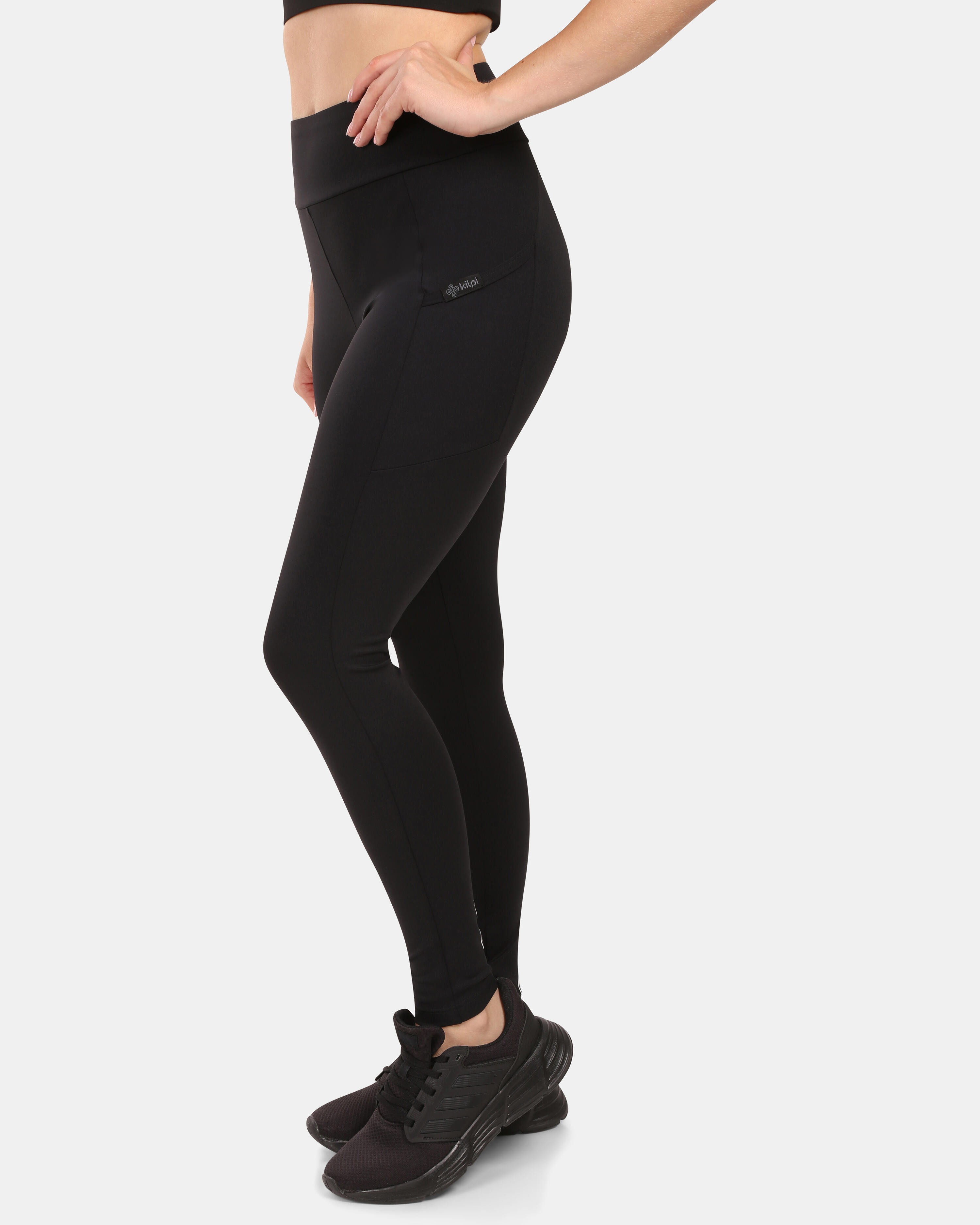 Kilpi Alexo-W Damen-Laufleggings Schwarz 3/7