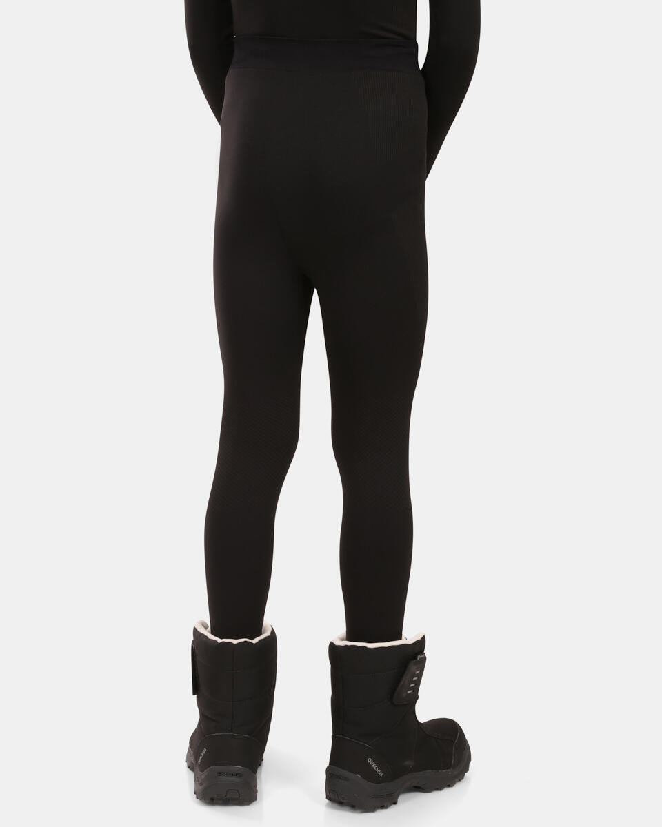 Pantalón térmico sin costuras Kilpi Niel-JB niño negro 2/4