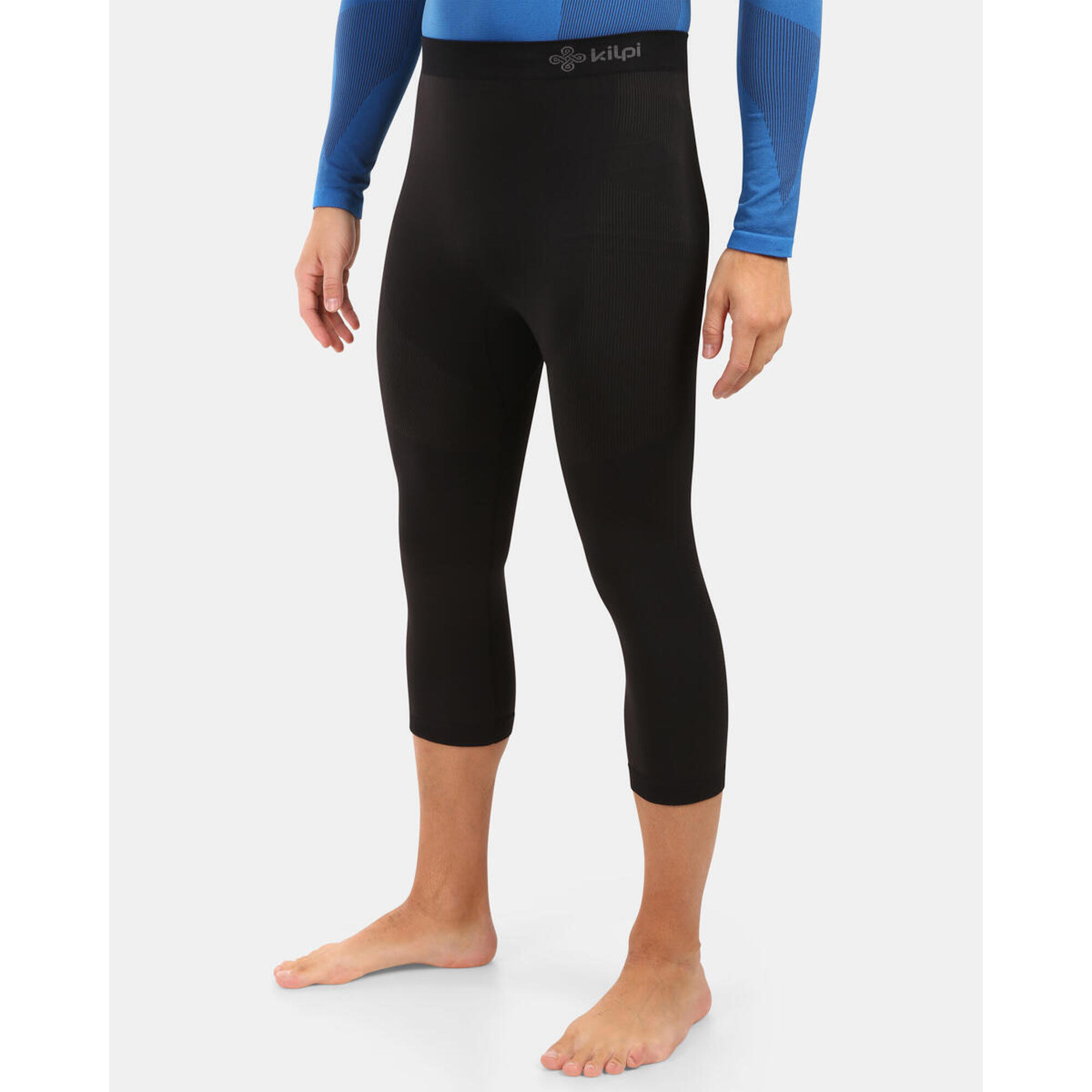 Kilpi - Sous-vêtement Sans Couture Homme 3/4 Pantalon Kilpi Nieol-m - Legging - Noir - Decathlon