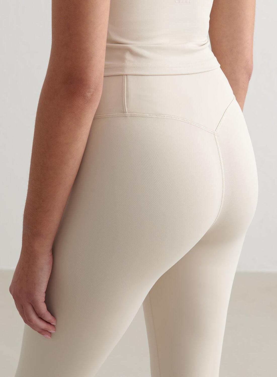 Mujer Leggings Moldeadoras Transpirable Beige Claro 3/6
