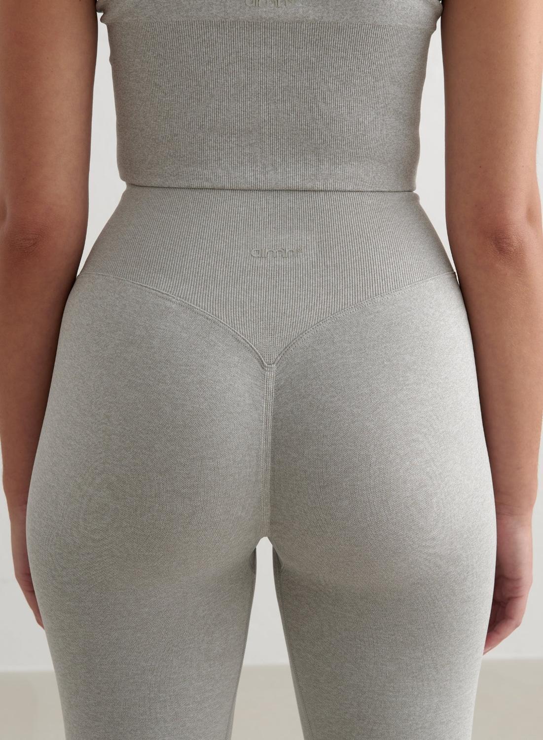 Femme Leggings Sans Couture Gris Mélangé 5/6