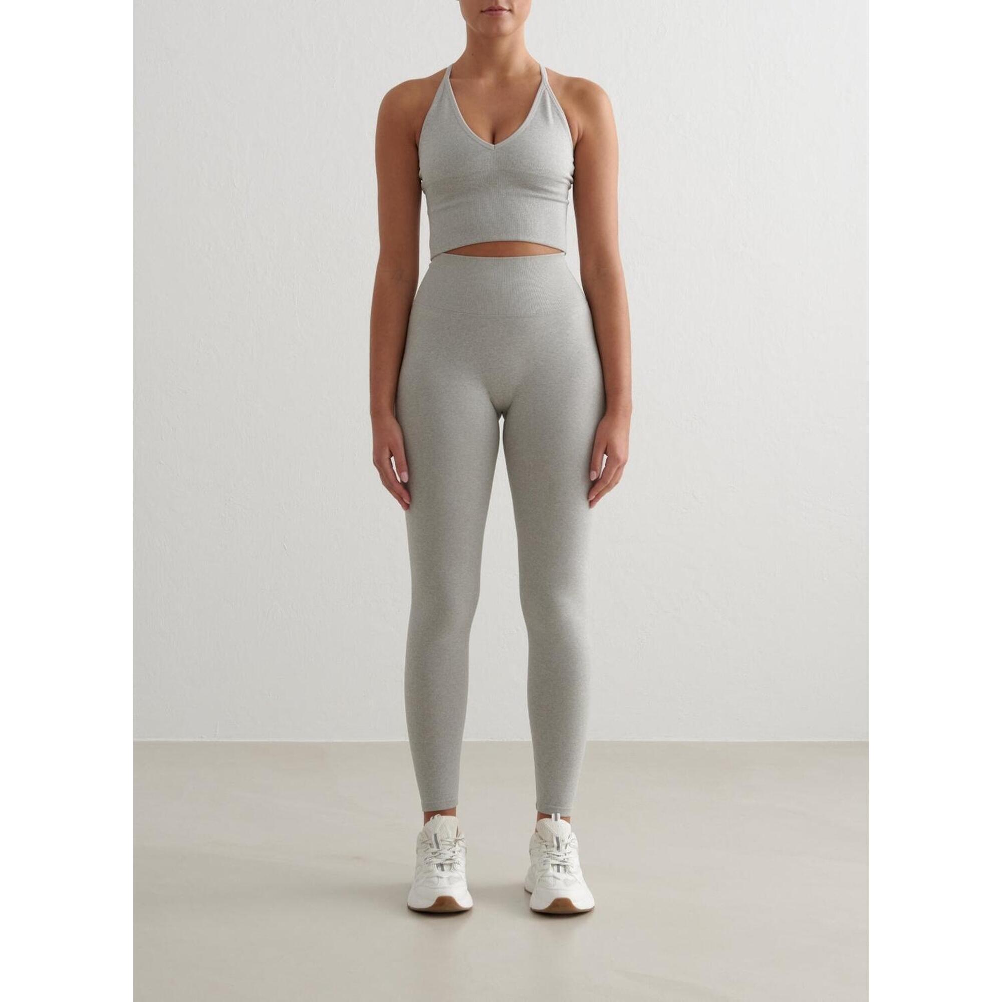 Aim'n - Femme Leggings Sans Couture Gris Mélangé - Legging - Gris - Decathlon