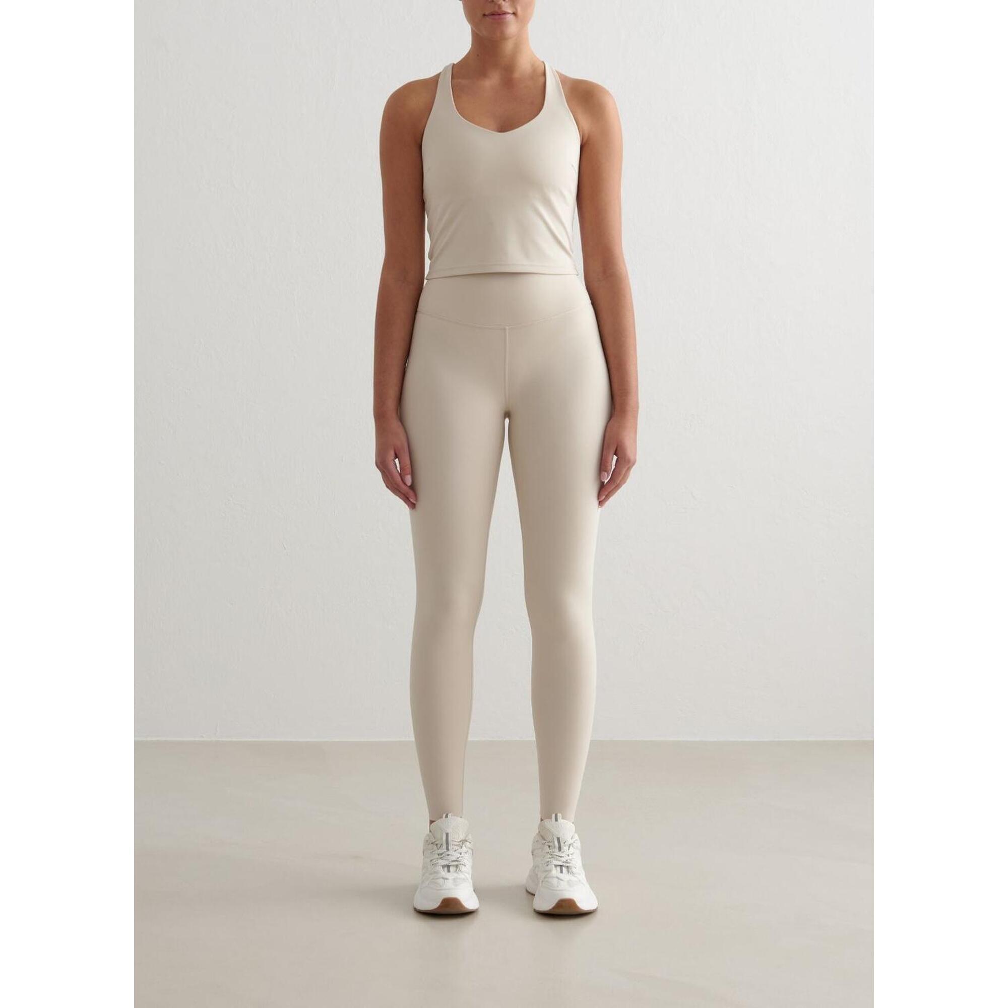 Aim'n - Femme Leggings Sculptant Évacuation Humidité Beige Clair - Legging - Beige - Decathlon