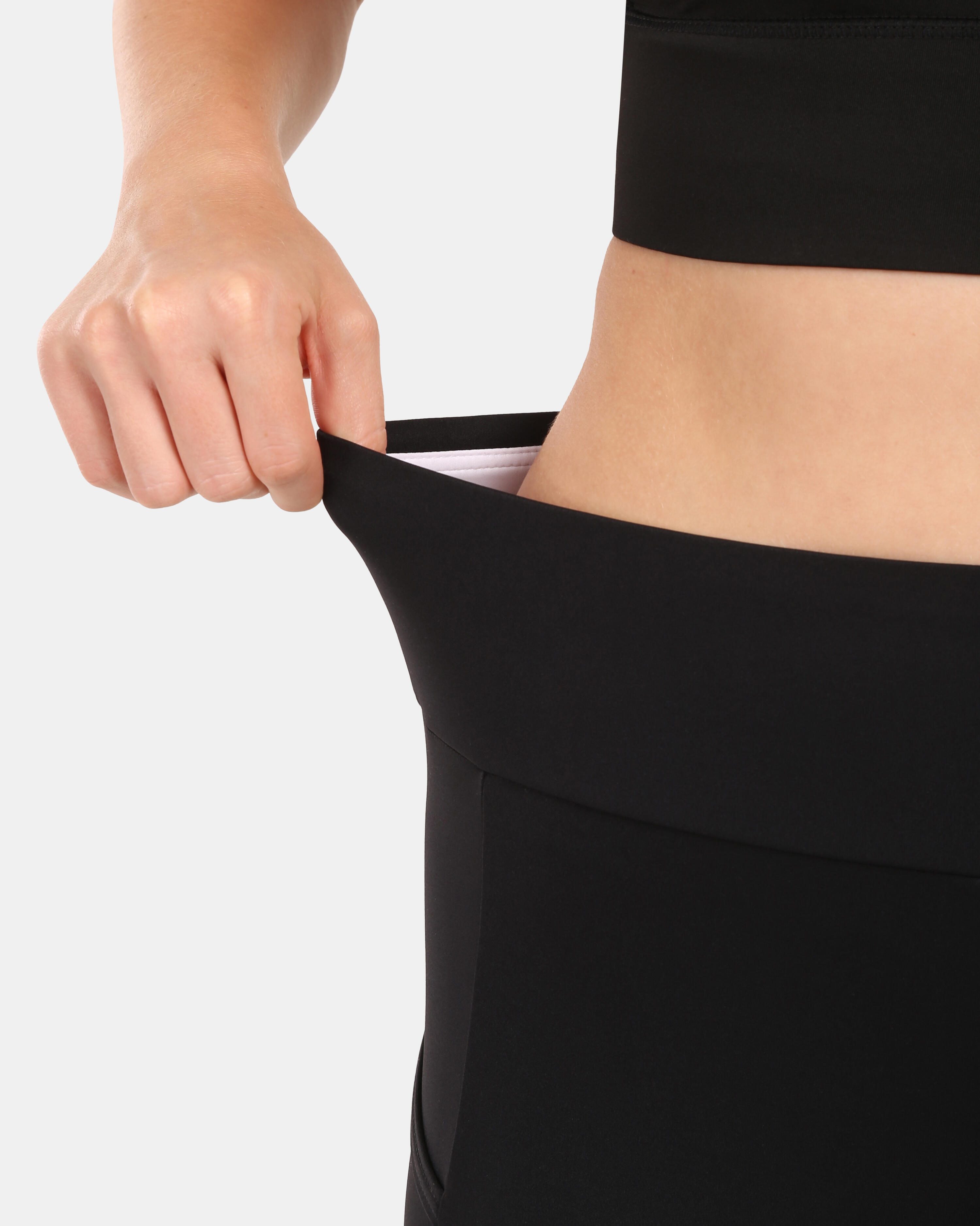 Kilpi Alexo-W Damen-Laufleggings Schwarz 6/7