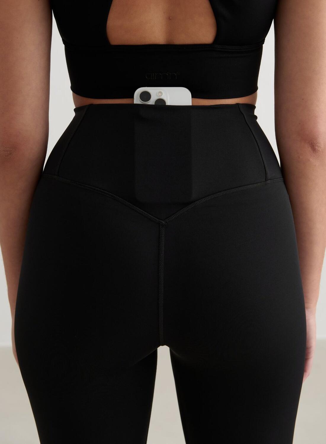 Leggings Mujer Lycra® Evacua el Sudor Cintura Alta Sculpting Fit Negro 5/6