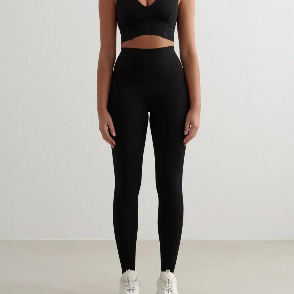 Women's Training Tights High-Waisted Pocket Sculpting Fit Black