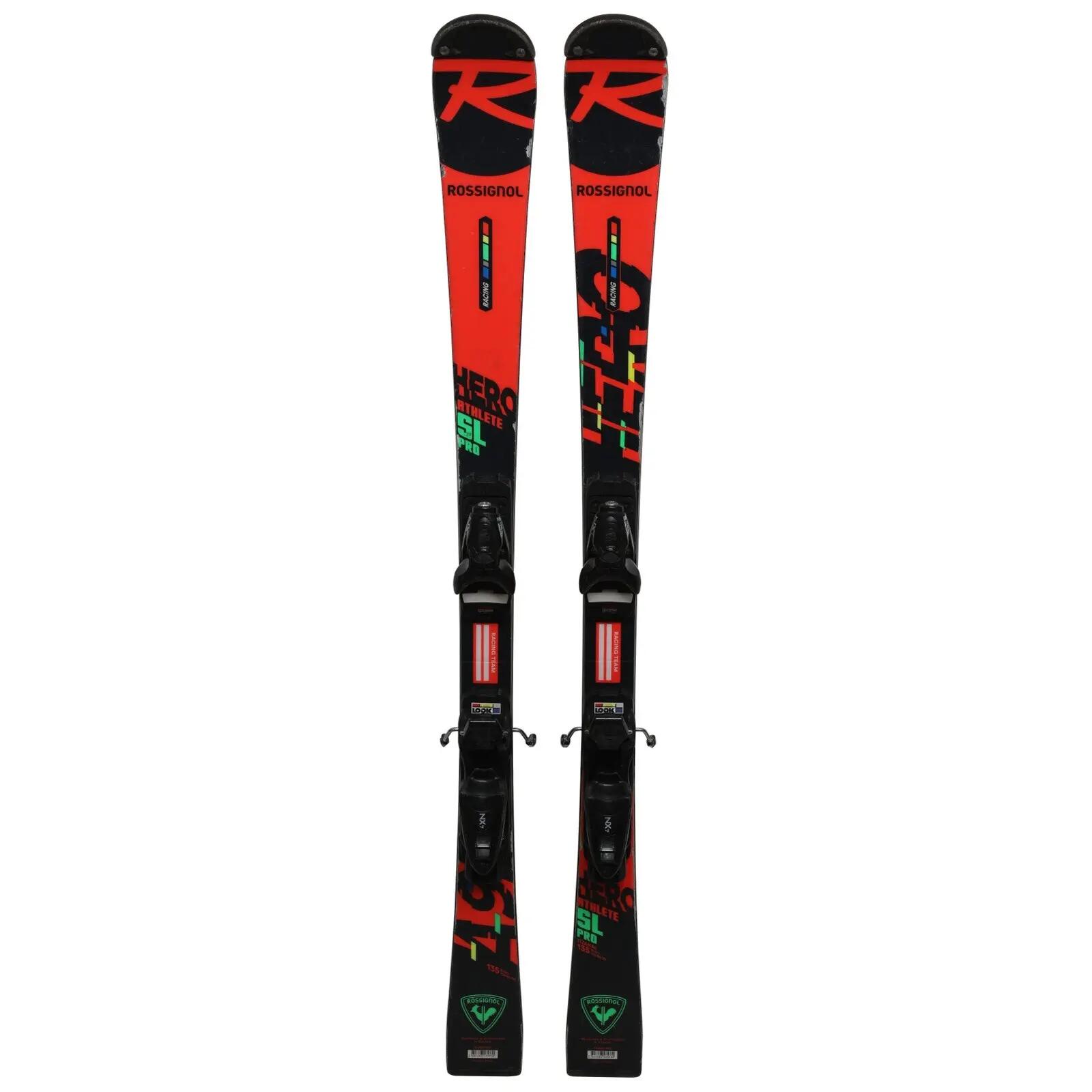 RECONDITIONNE - Ski Junior Rossignol Hero Athlète Sl Pro + Fixations 2/4