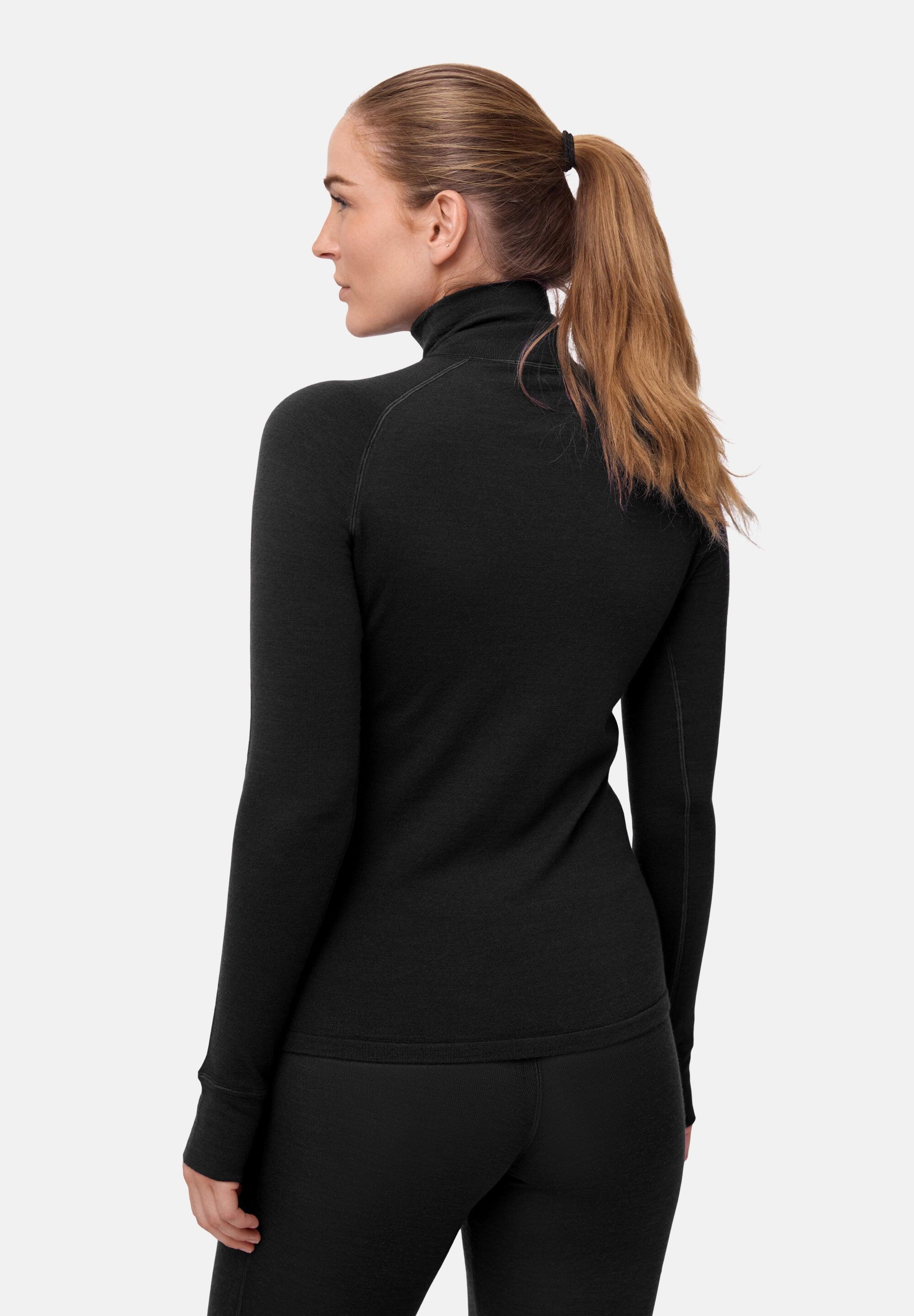 Haut thermique femme en laine mérinos demi-fermeture éclair 1 pack 3/6