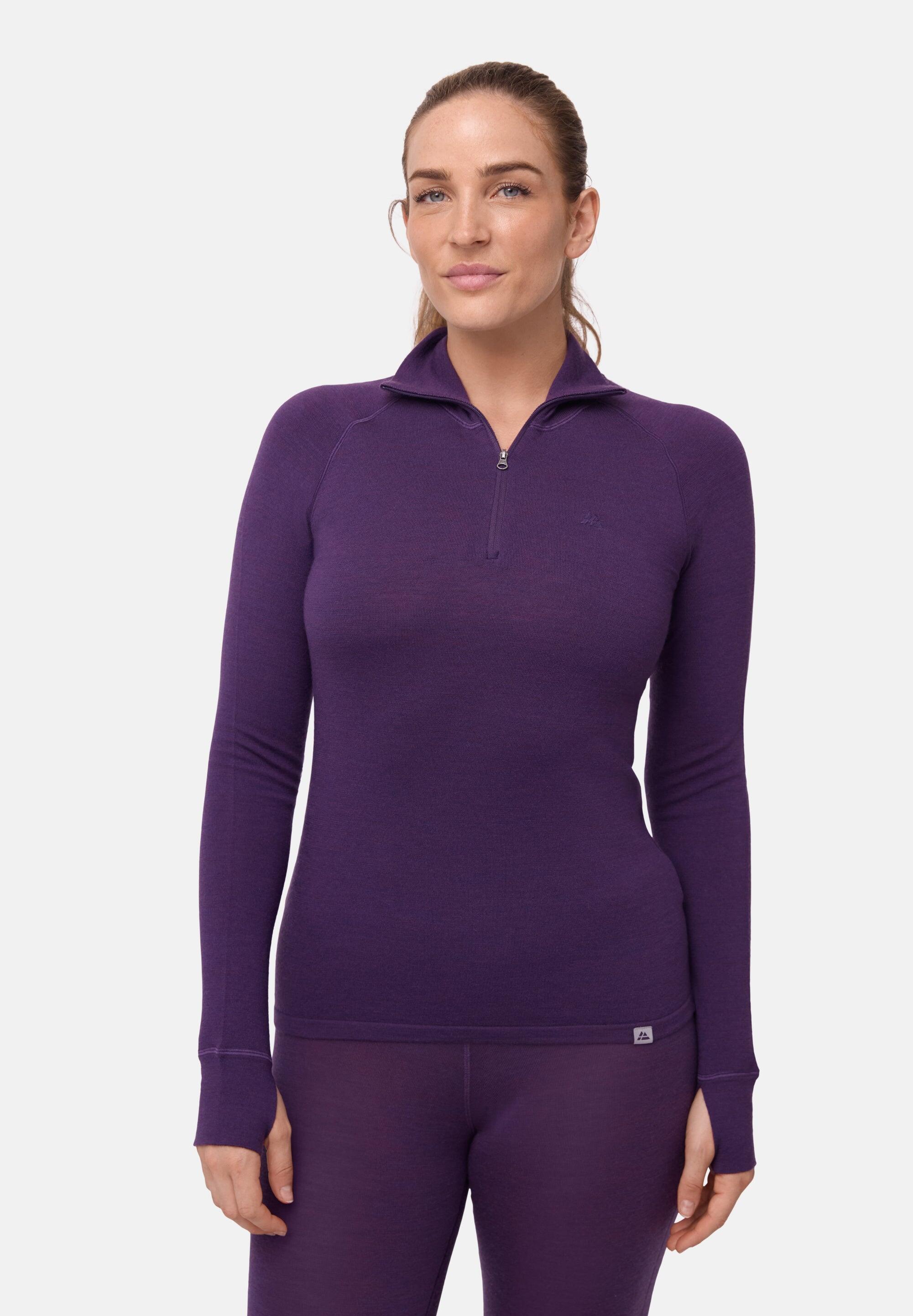 Camiseta térmica mujer merino con media cremallera 1 pack 2/6