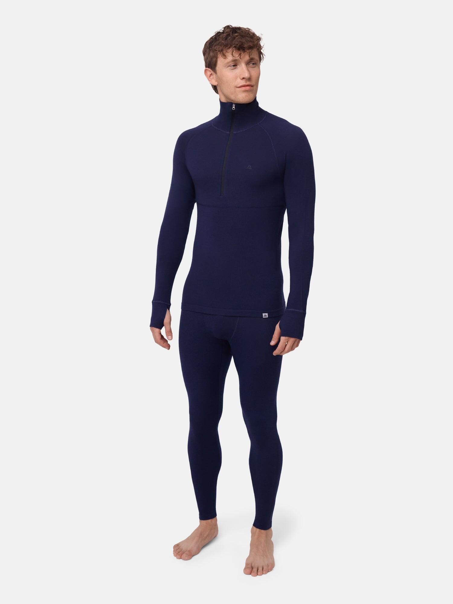 Ensemble Thermique Homme Merino Demi Fermeture Éclair 1 Pack 2/6