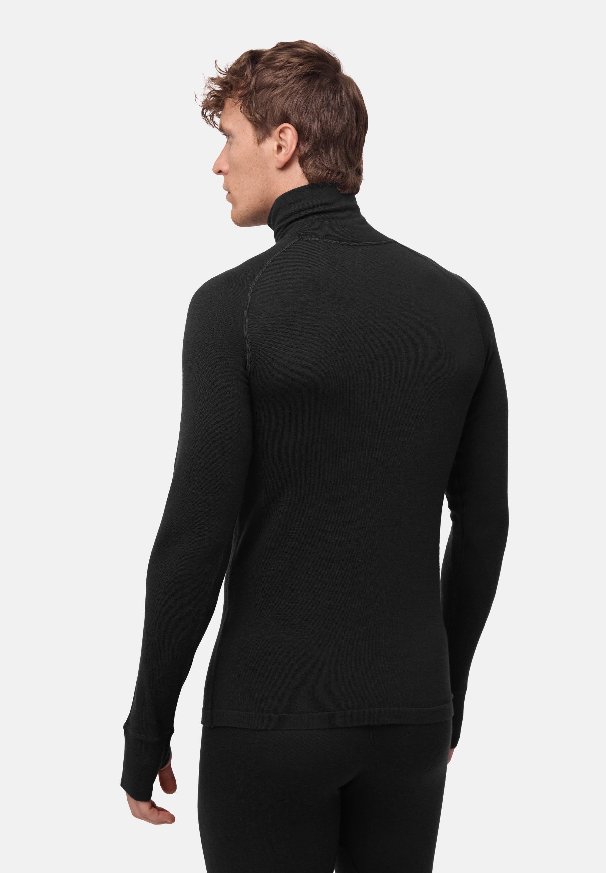 Camiseta Térmica Hombre Merino Half Zip Capa Base Cálida y Transpirable 3/6