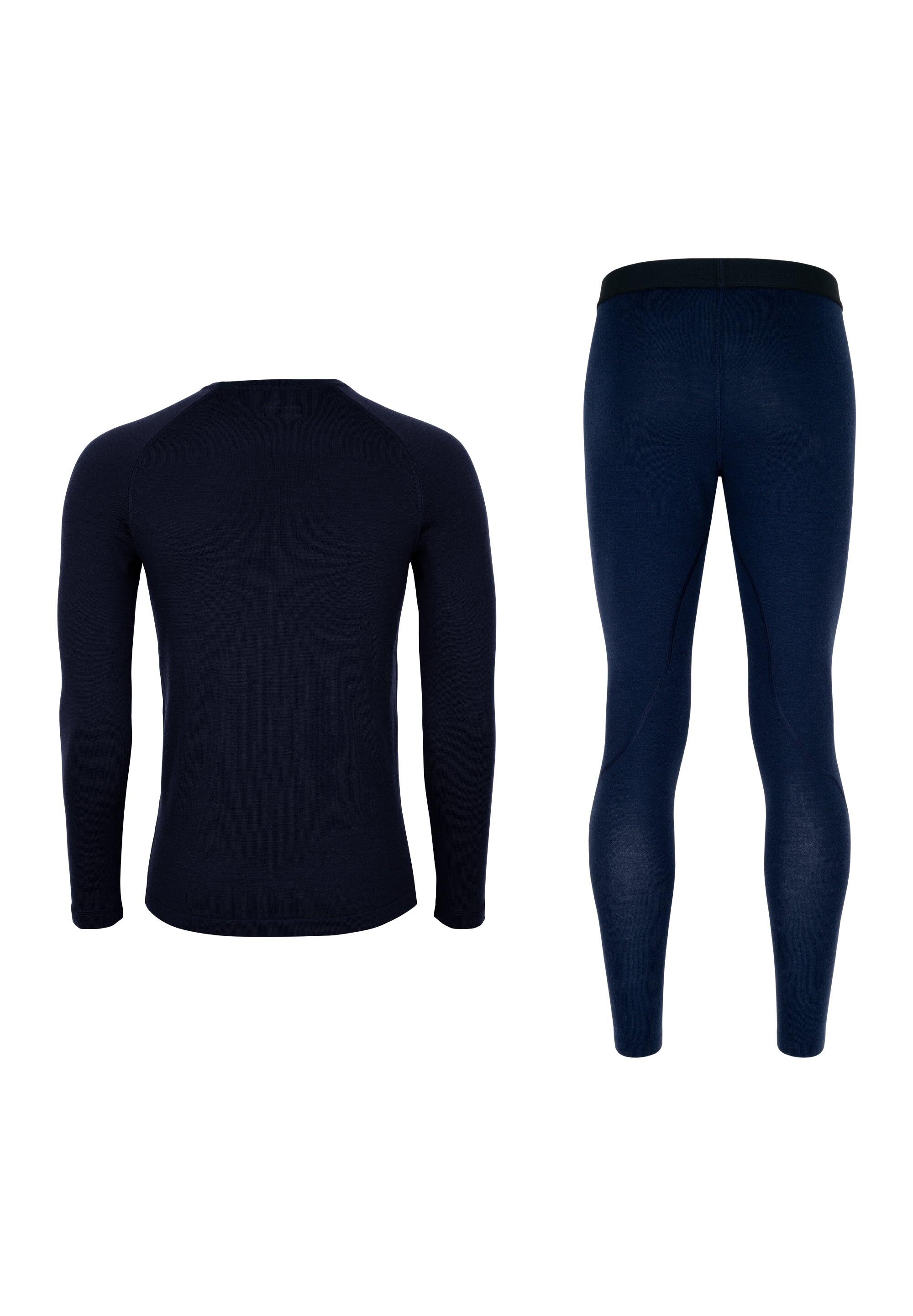 Ensemble thermique en laine mérinos pour homme Haut et pantalon 2/6