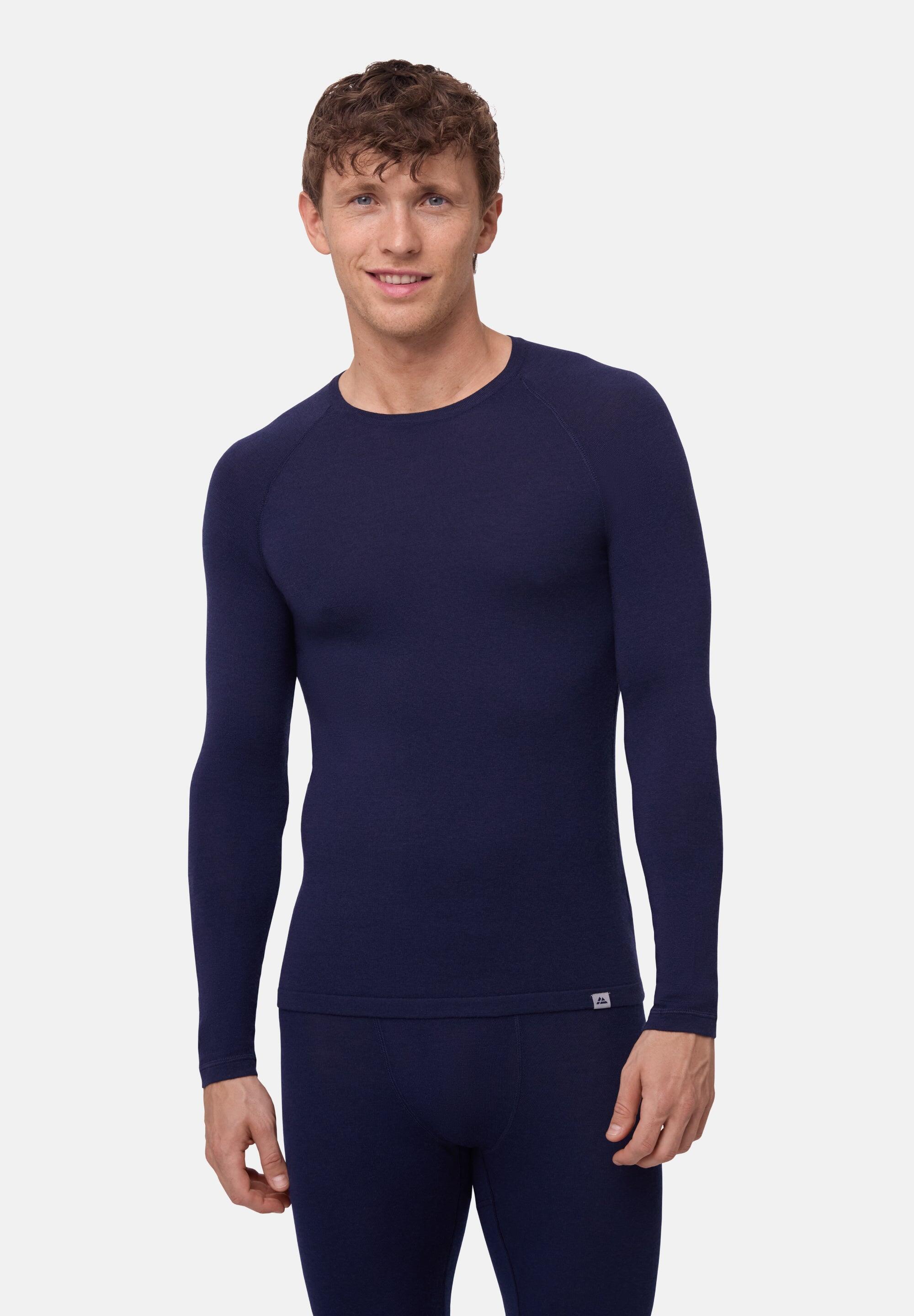 Ensemble thermique en laine mérinos pour homme Haut et pantalon 5/6