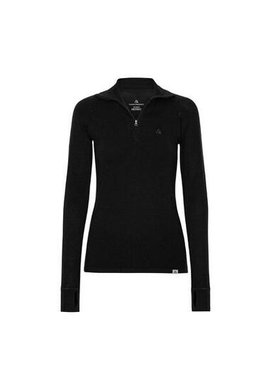Maglia termica donna merino con mezza zip 1 pack
